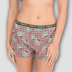 3/$15 NWT Peanuts Women's Holiday Boxer Shorts - XXL